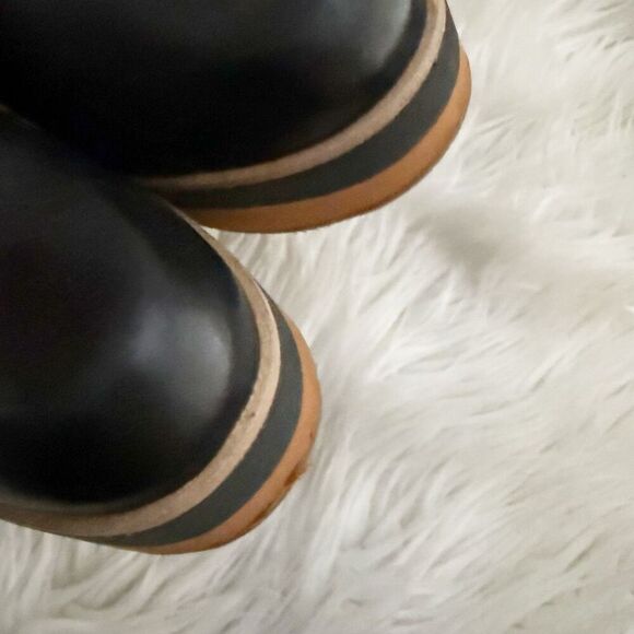 BERNARDO x NORDSTROM | Sadie Mule Clog Slide On Bow Clogs Black Brown | Size 9 - Picture 13 of 13